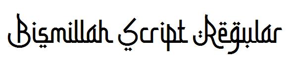 Bismillah Script Regular字体
