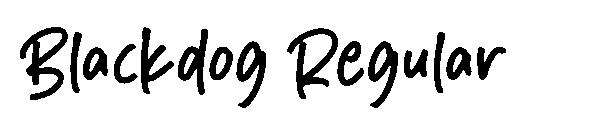 Blackdog Regular字体