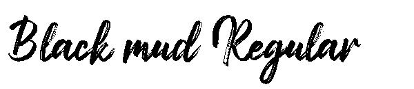 Black mud Regular字体