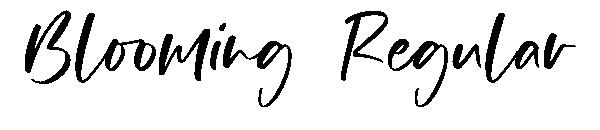 Blooming Regular字体