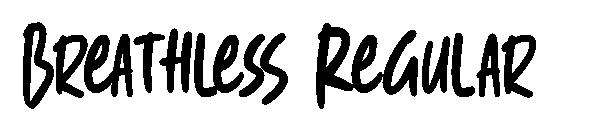 Breathless Regular字体