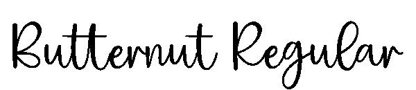 Butternut Regular字体