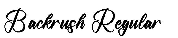 Backrush Regular字体