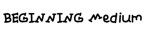 BEGINNING Medium字体
