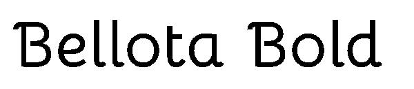 Bellota Bold字体