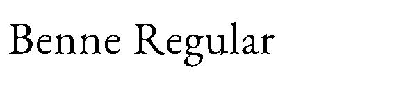 Benne Regular字体