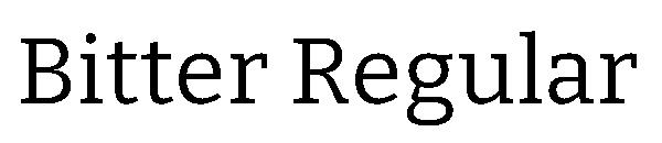 Bitter Regular字体