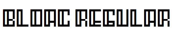 Bloac Regular字体