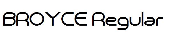 BROYCE Regular字体