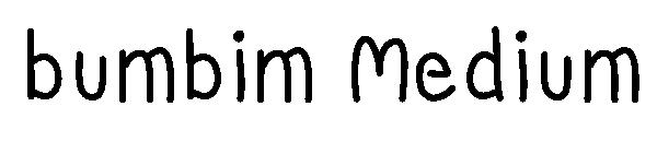 bumbim Medium字体