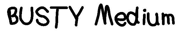 BUSTY Medium字体