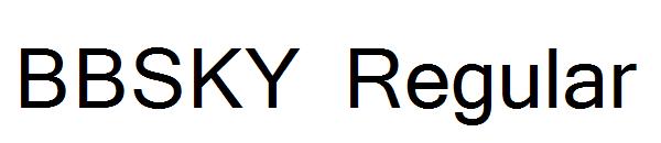 BBSKY Regular字体