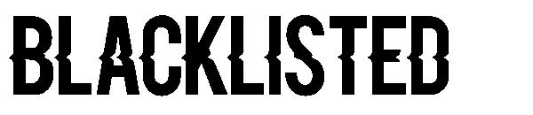 Blacklisted 字体
