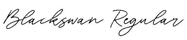 Blackswan Regular字体