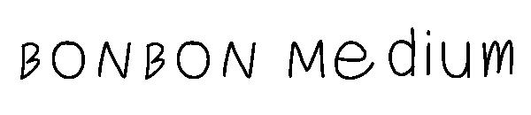 BONBON Medium字体