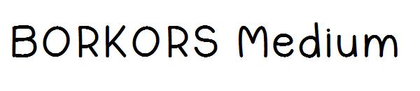 BORKORS Medium字体