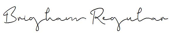 Brigham Regular字体