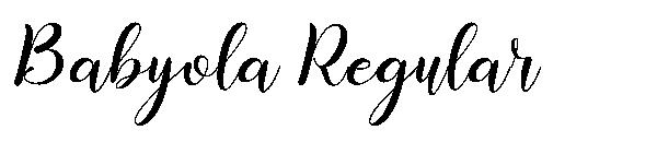 Babyola Regular字体