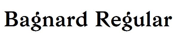 Bagnard Regular字体