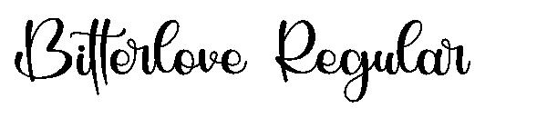 Bitterlove Regular字体