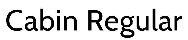 Cabin Regular字体