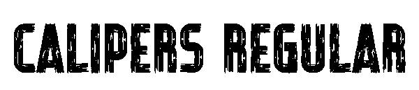 Calipers Regular字体