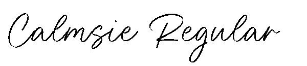 Calmsie Regular字体