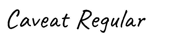 Caveat Regular字体