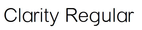 Clarity Regular字体