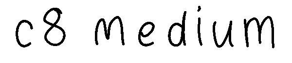 c8 Medium字体