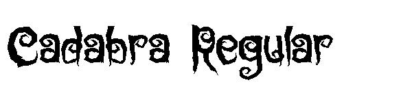 Cadabra Regular字体