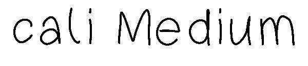 cali Medium字体