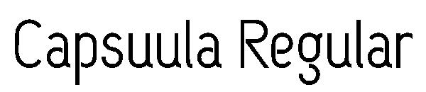 Capsuula Regular字体