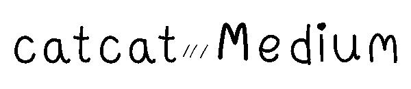 catcat Medium字体