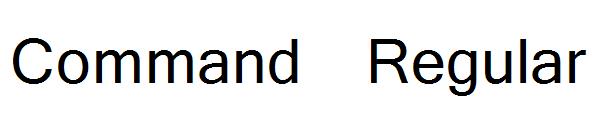 Command Regular字体
