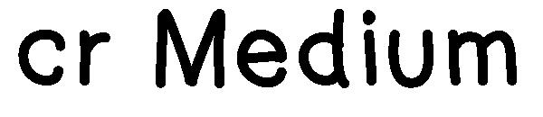 cr Medium字体
