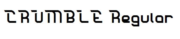 CRUMBLE Regular字体