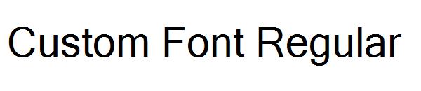 Custom Font Regular字体