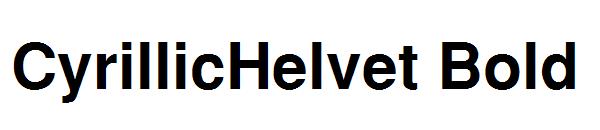 CyrillicHelvet Bold字体