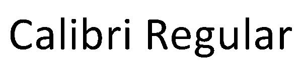 Calibri Regular字体