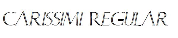 Carissimi Regular字体