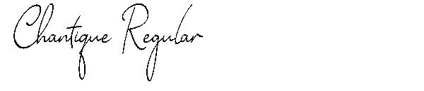 Chantique Regular字体