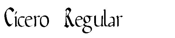 Cicero Regular字体