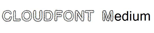 CLOUDFONT Medium字体