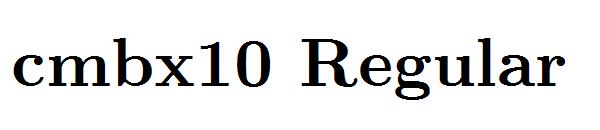 cmbx10 Regular字体