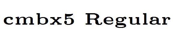 cmbx5 Regular字体