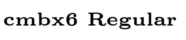 cmbx6 Regular字体