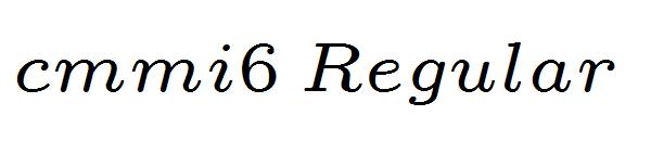 cmmi6 Regular字体