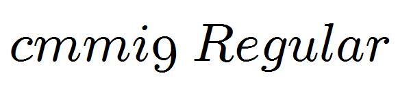 cmmi9 Regular字体