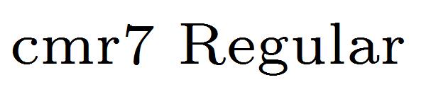 cmr7 Regular字体